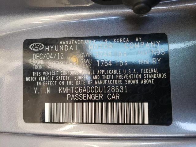 Photo 9 VIN: KMHTC6AD0DU128631 - HYUNDAI VELOSTER 