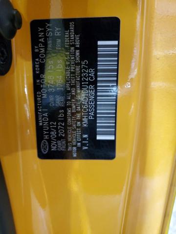 Photo 11 VIN: KMHTC6AD1DU123275 - HYUNDAI VELOSTER 