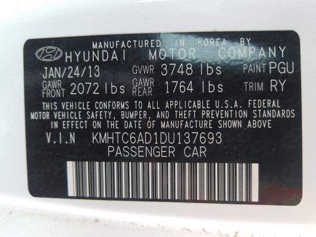 Photo 9 VIN: KMHTC6AD1DU137693 - HYUNDAI VELOSTER 