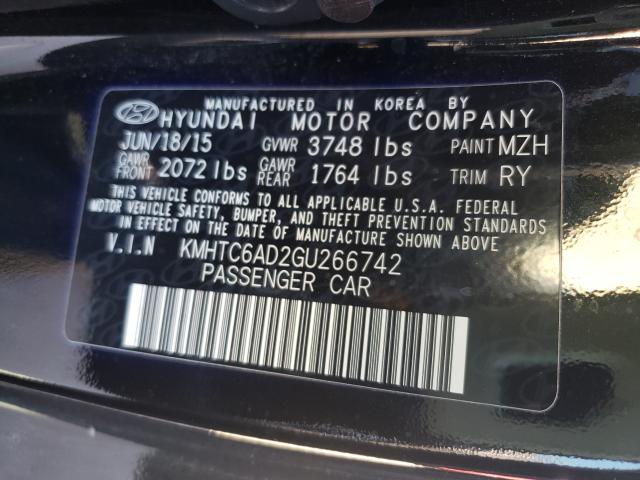 Photo 9 VIN: KMHTC6AD2GU266742 - HYUNDAI VELOSTER 