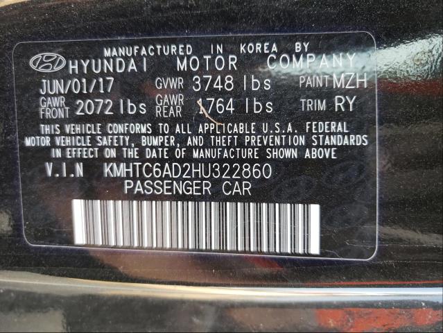 Photo 9 VIN: KMHTC6AD2HU322860 - HYUNDAI VELOSTER 