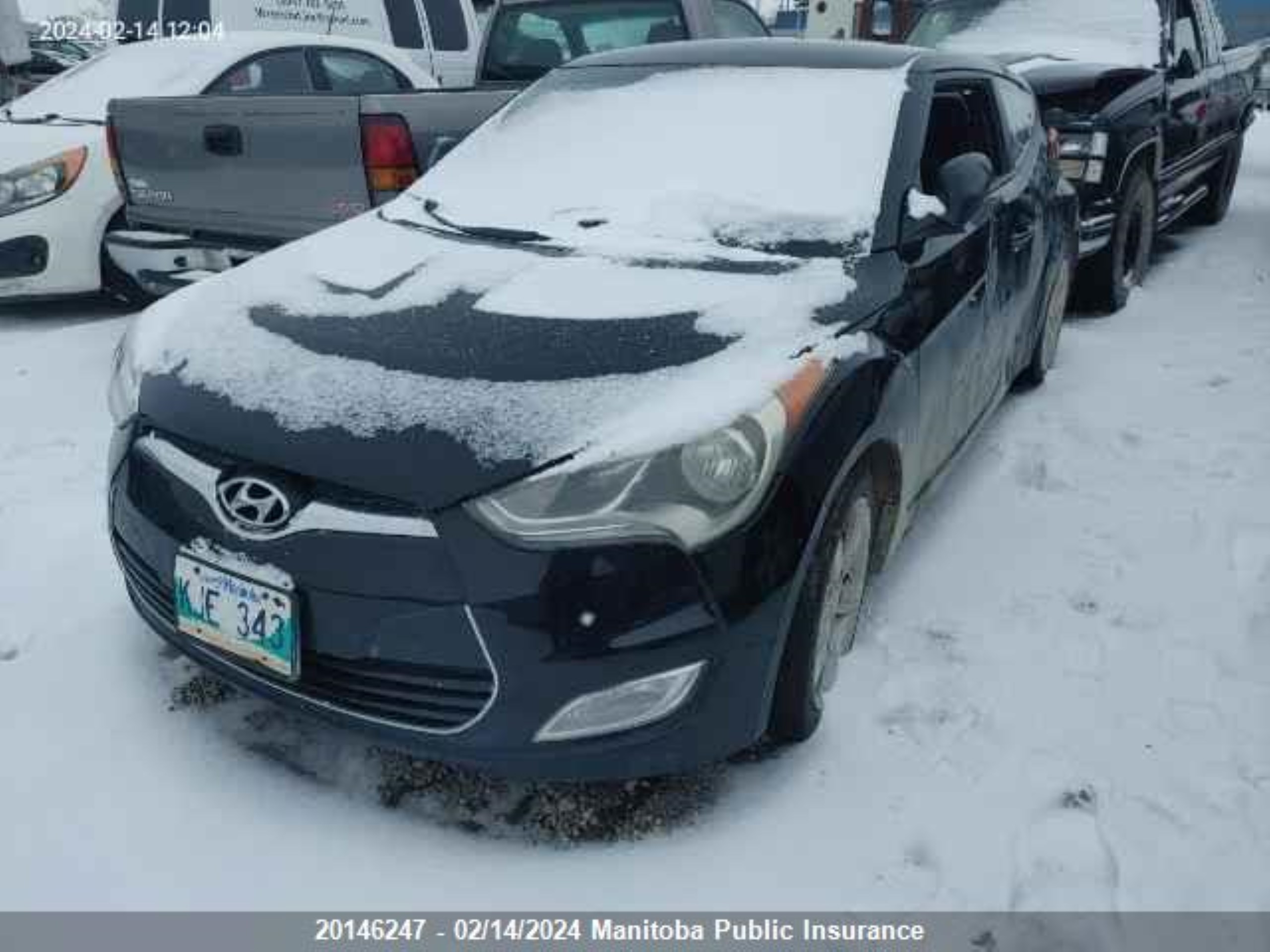 Photo 1 VIN: KMHTC6AD4CU067041 - HYUNDAI VELOSTER 