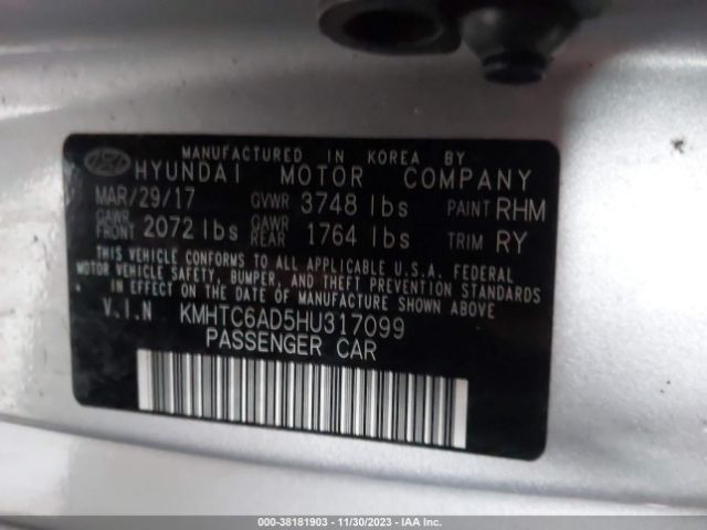 Photo 8 VIN: KMHTC6AD5HU317099 - HYUNDAI VELOSTER 