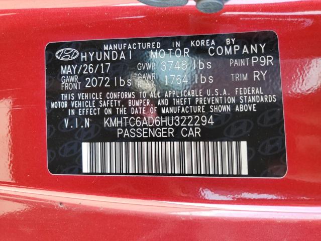 Photo 11 VIN: KMHTC6AD6HU322294 - HYUNDAI VELOSTER 