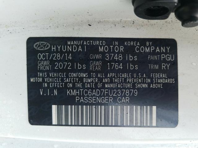 Photo 9 VIN: KMHTC6AD7FU237879 - HYUNDAI VELOSTER 