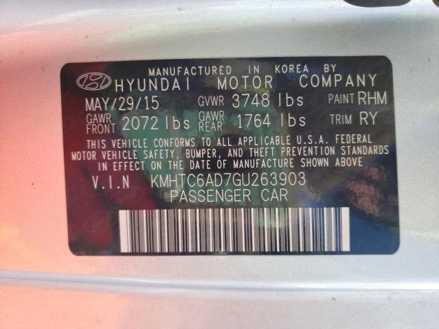 Photo 12 VIN: KMHTC6AD7GU263903 - HYUNDAI VELOSTER 