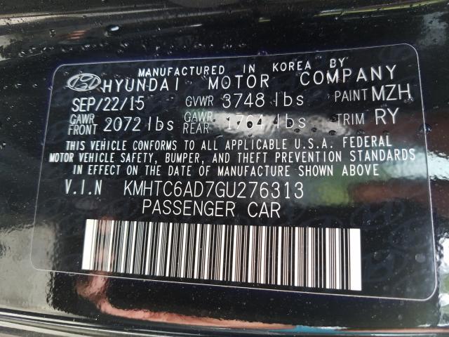 Photo 9 VIN: KMHTC6AD7GU276313 - HYUNDAI VELOSTER 