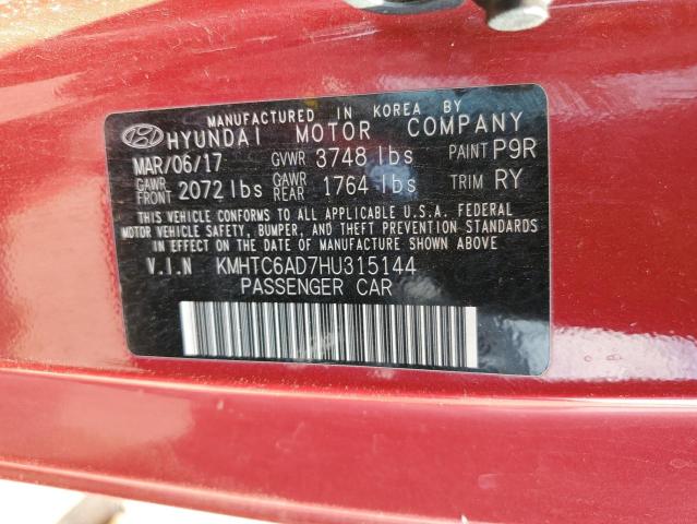 Photo 11 VIN: KMHTC6AD7HU315144 - HYUNDAI VELOSTER 