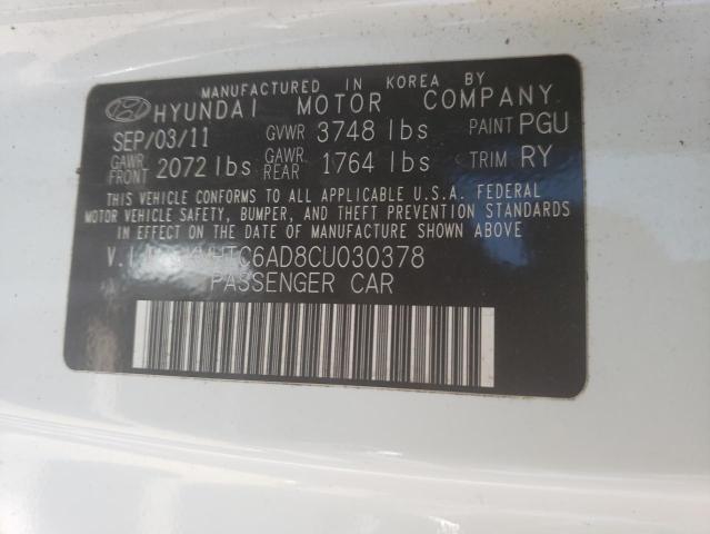 Photo 12 VIN: KMHTC6AD8CU030378 - HYUNDAI VELOSTER 