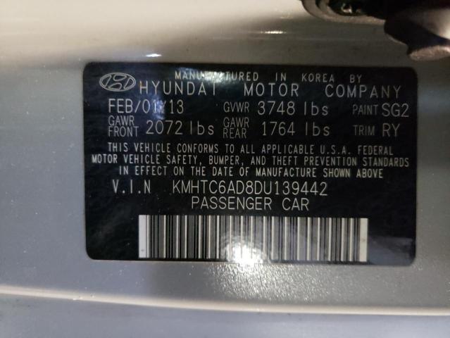 Photo 9 VIN: KMHTC6AD8DU139442 - HYUNDAI VELOSTER 