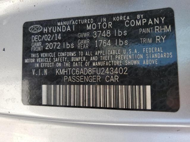 Photo 11 VIN: KMHTC6AD8FU243402 - HYUNDAI VELOSTER 