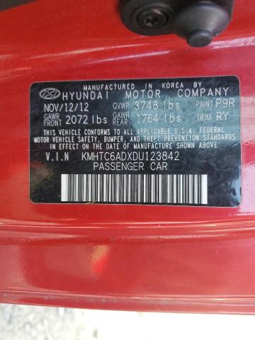 Photo 11 VIN: KMHTC6ADXDU123842 - HYUNDAI VELOSTER 