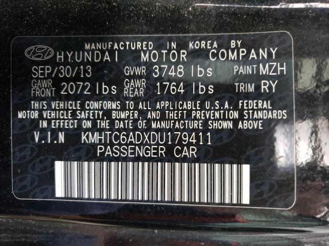 Photo 9 VIN: KMHTC6ADXDU179411 - HYUNDAI VELOSTER 