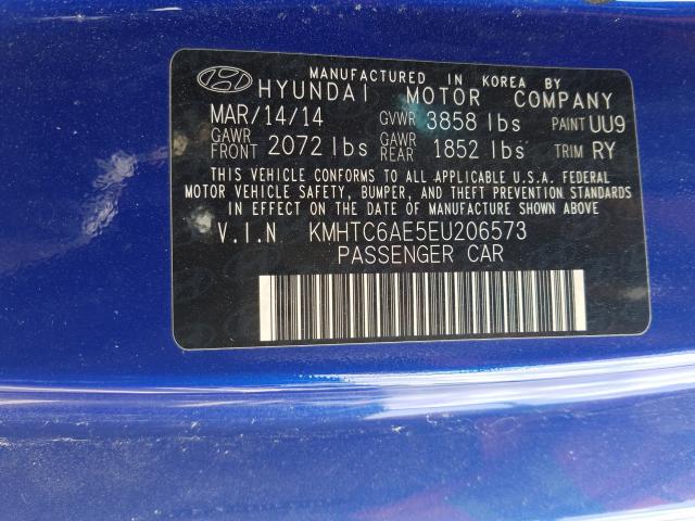 Photo 9 VIN: KMHTC6AE5EU206573 - HYUNDAI VELOSTER T 