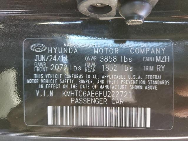 Photo 9 VIN: KMHTC6AE6FU222721 - HYUNDAI VELOSTER T 