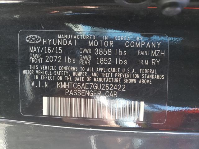 Photo 9 VIN: KMHTC6AE7GU262422 - HYUNDAI VELOSTER T 