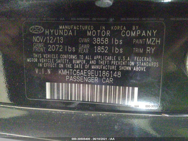 Photo 8 VIN: KMHTC6AE9EU186148 - HYUNDAI VELOSTER 