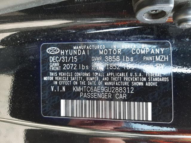 Photo 9 VIN: KMHTC6AE9GU288312 - HYUNDAI VELOSTER T 