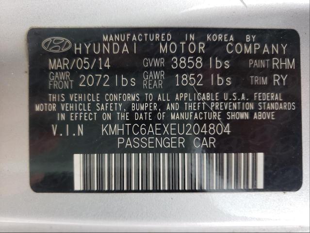 Photo 9 VIN: KMHTC6AEXEU204804 - HYUNDAI VELOSTER T 
