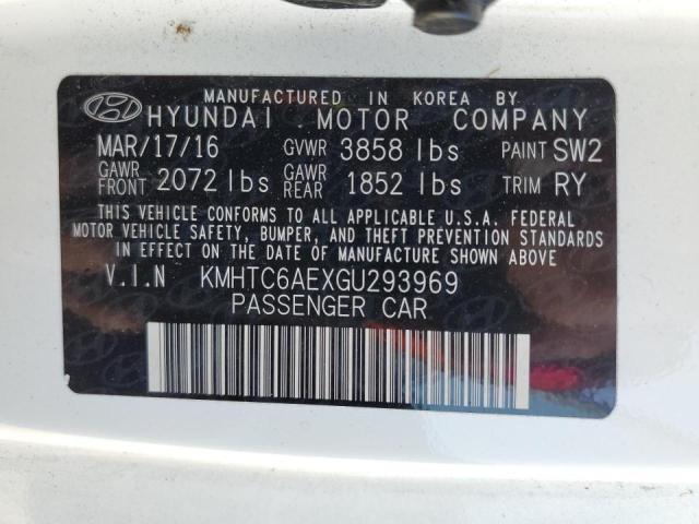 Photo 11 VIN: KMHTC6AEXGU293969 - HYUNDAI VELOSTER T 