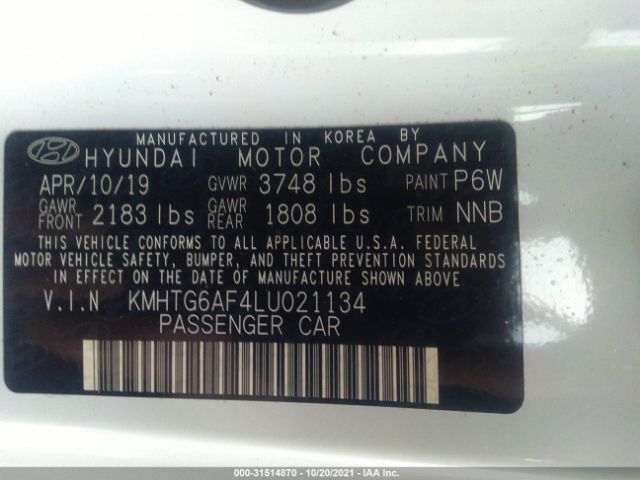 Photo 8 VIN: KMHTG6AF4LU021134 - HYUNDAI VELOSTER 