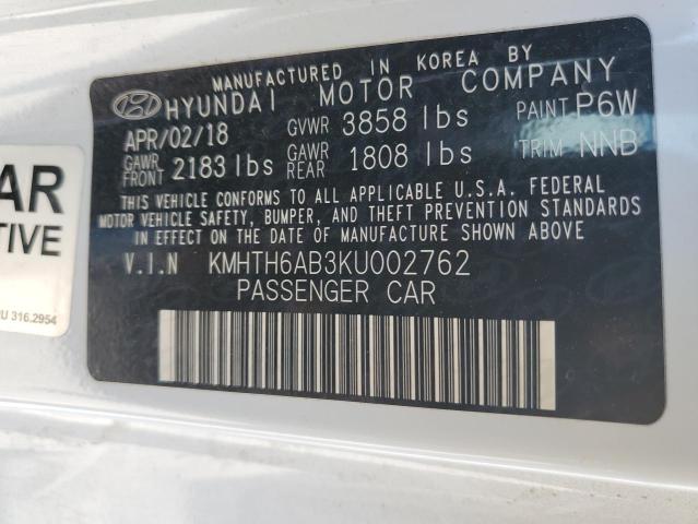 Photo 12 VIN: KMHTH6AB3KU002762 - HYUNDAI VELOSTER T 