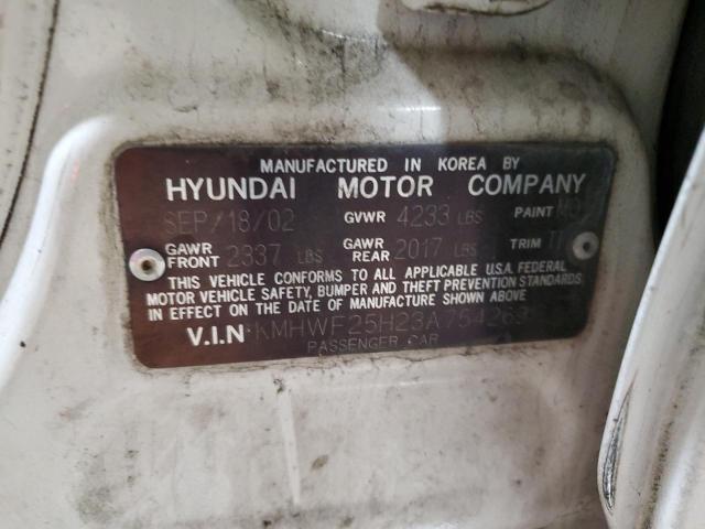 Photo 11 VIN: KMHWF25H23A754269 - HYUNDAI SONATA 