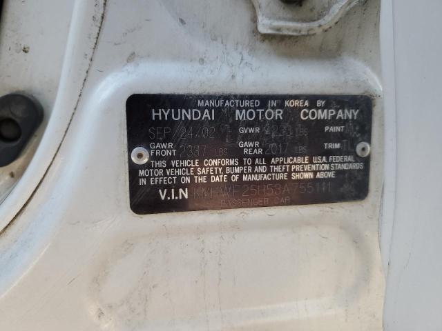 Photo 11 VIN: KMHWF25H53A755111 - HYUNDAI SONATA GL 