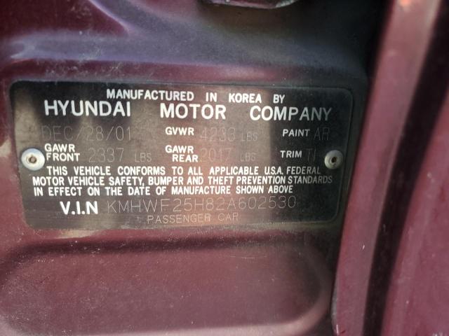 Photo 11 VIN: KMHWF25H82A602530 - HYUNDAI SONATA GL 