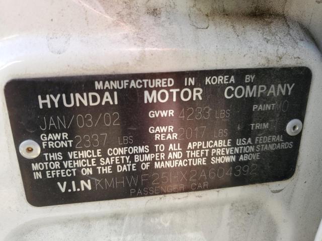 Photo 11 VIN: KMHWF25HX2A604392 - HYUNDAI SONATA 