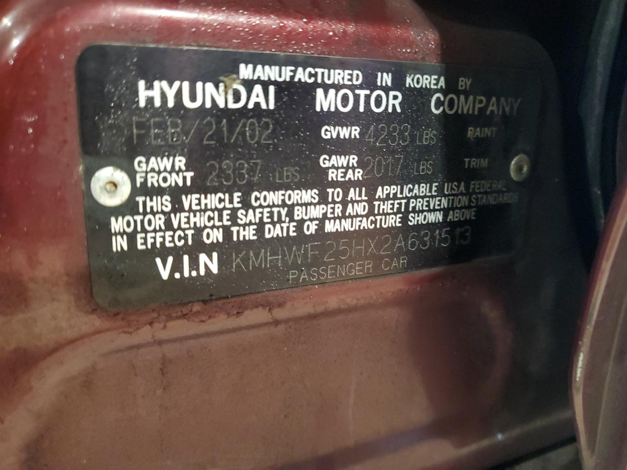 Photo 11 VIN: KMHWF25HX2A631513 - HYUNDAI SONATA 