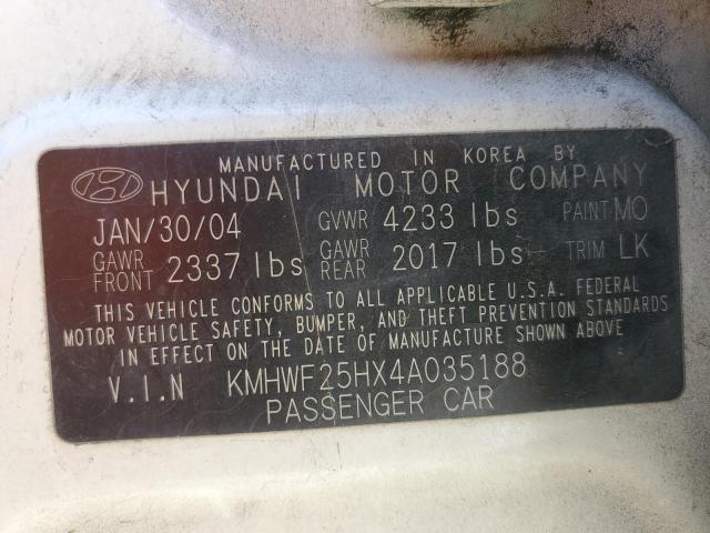 Photo 11 VIN: KMHWF25HX4A035188 - HYUNDAI SONATA 