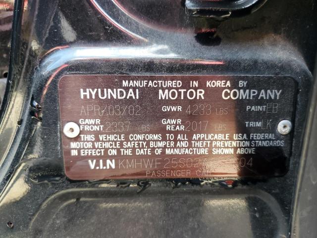 Photo 11 VIN: KMHWF25S02A658604 - HYUNDAI SONATA GL 