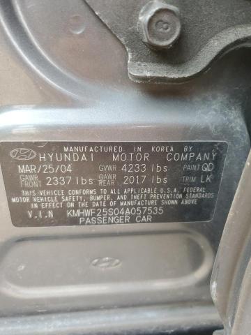 Photo 11 VIN: KMHWF25S04A057535 - HYUNDAI SONATA GL 