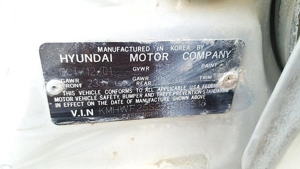 Photo 1 VIN: KMHWF25S22A565518 - HYUNDAI SONATA 