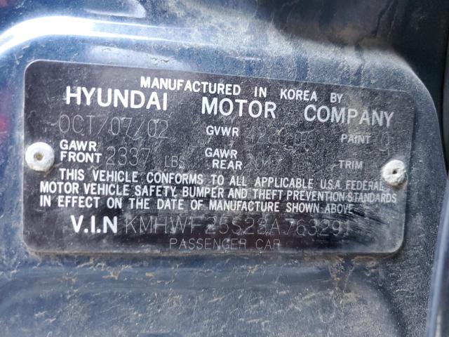 Photo 11 VIN: KMHWF25S23A763291 - HYUNDAI SONATA 