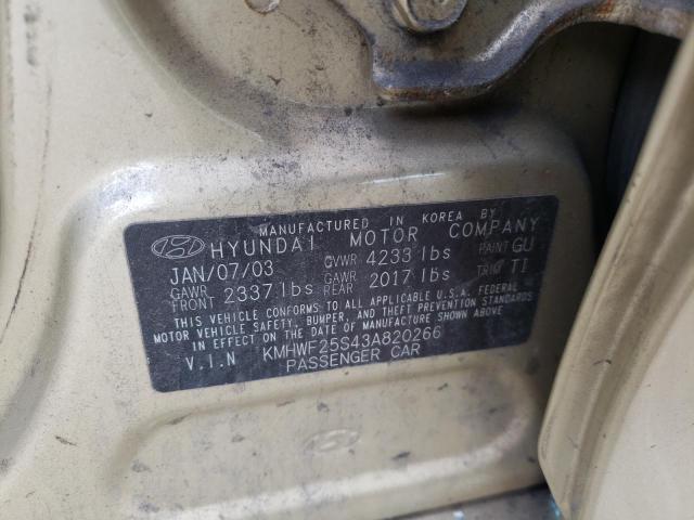 Photo 9 VIN: KMHWF25S43A820266 - HYUNDAI SONATA 