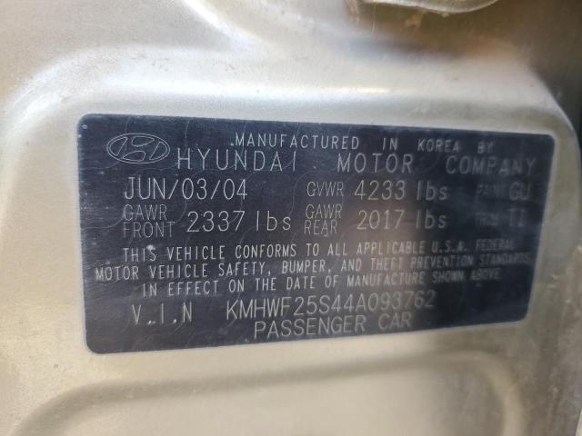 Photo 11 VIN: KMHWF25S44A093762 - HYUNDAI SONATA GL 