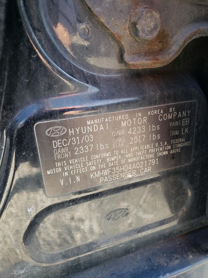 Photo 11 VIN: KMHWF35H04A021791 - HYUNDAI SONATA 