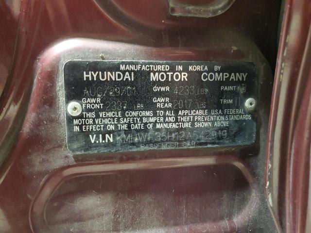 Photo 11 VIN: KMHWF35H12A542919 - HYUNDAI SONATA 