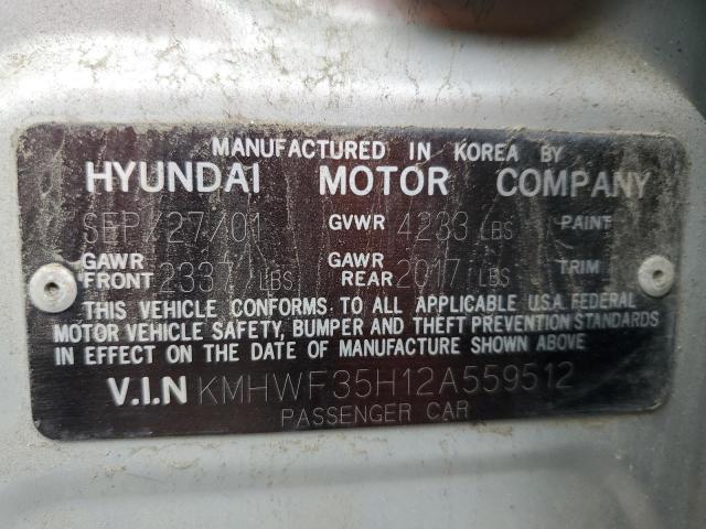 Photo 11 VIN: KMHWF35H12A559512 - HYUNDAI SONATA 