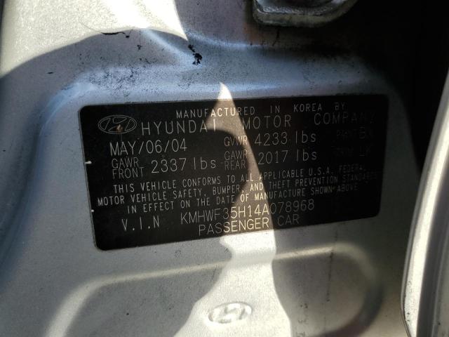 Photo 11 VIN: KMHWF35H14A078968 - HYUNDAI SONATA GLS 