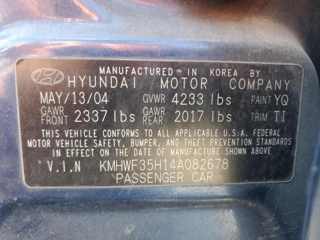 Photo 11 VIN: KMHWF35H14A082678 - HYUNDAI SONATA GLS 