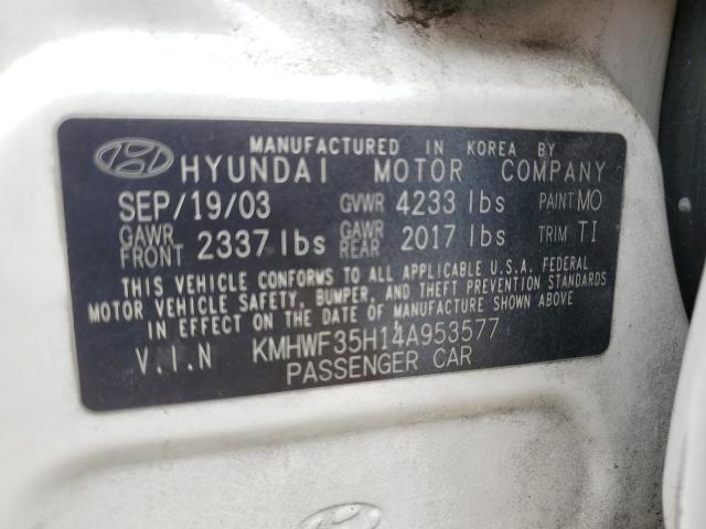 Photo 11 VIN: KMHWF35H14A953577 - HYUNDAI SONATA 