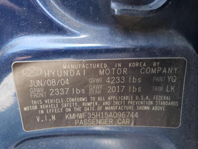 Photo 9 VIN: KMHWF35H15A096744 - HYUNDAI SONATA GLS 