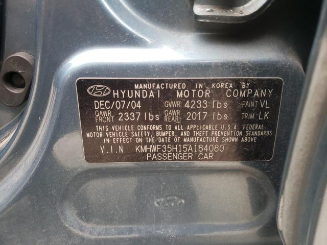 Photo 9 VIN: KMHWF35H15A184080 - HYUNDAI SONATA GLS 