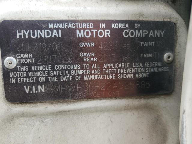 Photo 11 VIN: KMHWF35H22A525885 - HYUNDAI SONATA 