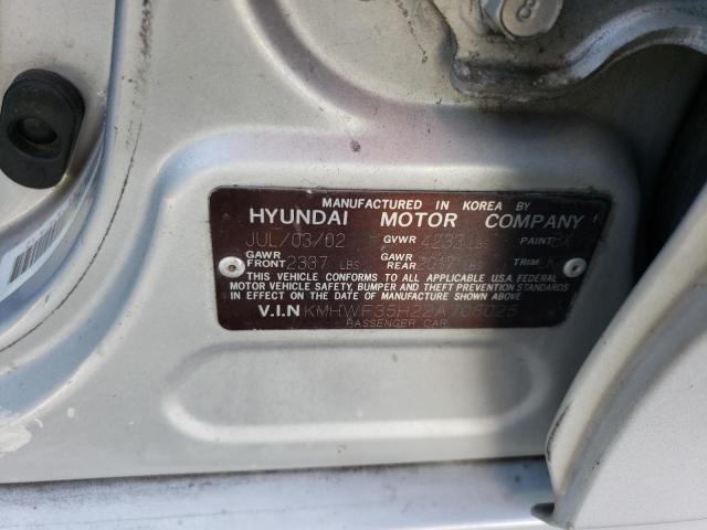 Photo 11 VIN: KMHWF35H22A708025 - HYUNDAI SONATA GLS 