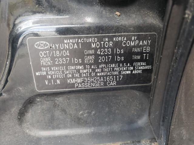 Photo 9 VIN: KMHWF35H25A165117 - HYUNDAI SONATA GLS 