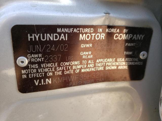 Photo 9 VIN: KMHWF35H32A704405 - HYUNDAI SONATA GLS 